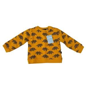 NWT JoJo Maman BeBe 6-12M Dino Print Sweatshirt
